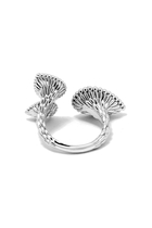 Serpent Bohème Ring, 18k White Gold with Diamonds &  Aquaprase