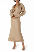 Noe Vietnamese Silk Slip Skirt