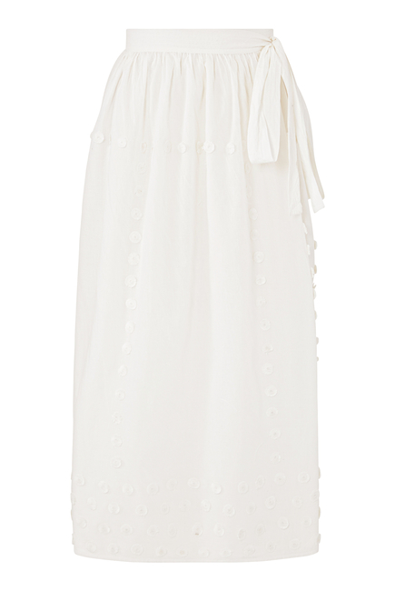 Kyla High Waisted Wrap Skirt Coverup