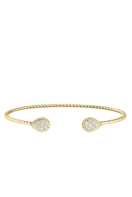 Serpent Boheme Bracelet, 18k Yellow Gold and Diamonds