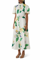Bianca Short Sleeves Midi Dress