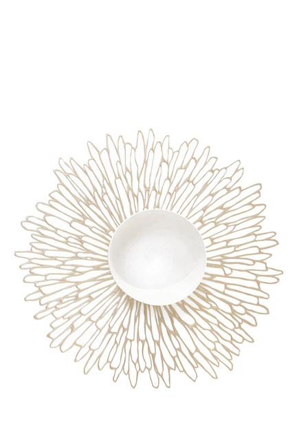 Bloom Pressed Vinyl Placemat - Gilded