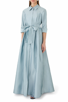 Taffeta Shirt Waist Gown