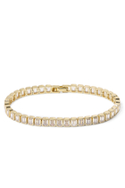 Emerald Cut Baguette Tennis Bracelet, 14k Vermeil on Sterling Silver with Cubic Zirconia