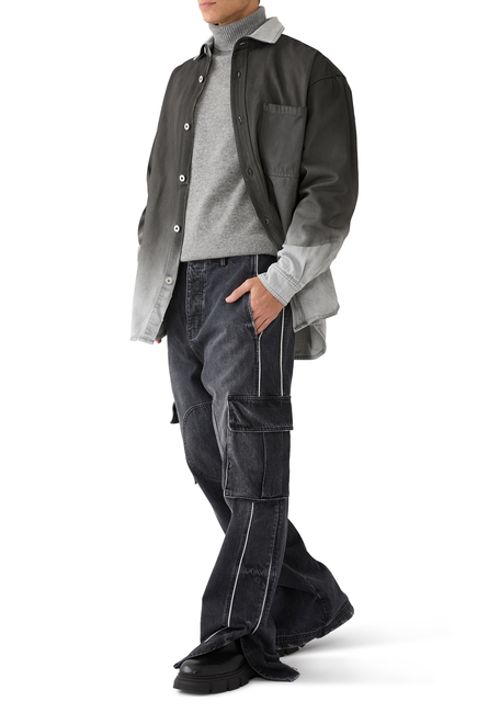 Gradient Denim Overshirt