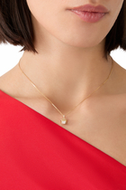 Cleo Mini Rev Pendant, 18k Yellow Gold with Full Diamonds