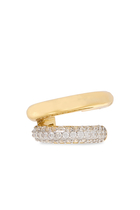 Bree Ear Cuffs, 14k Vermeil on Sterling Silver & Cubic Zirconia