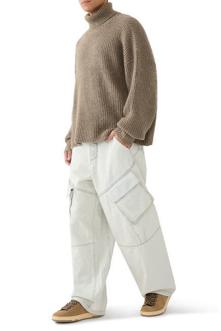 Wide Cargo Jeans