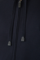 Stretch Cotton Full-Zip Hooded Blouson