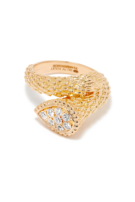 Serpent Bohème Ring, 18k Yellow Gold & Diamonds