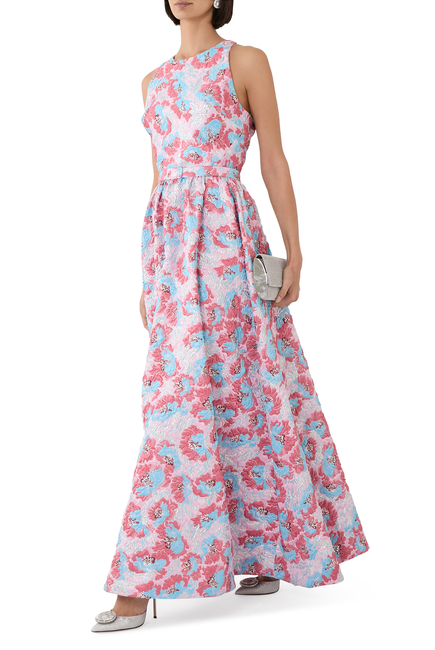 Ceramica Jacquard Shaw Dress