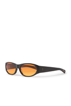Eddie Kyu Oval Sunglasses