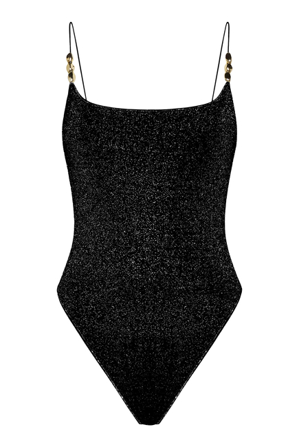 Glazed Lumiere Lurex Bead Swimsuit