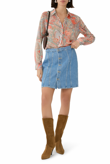 Phia Denim Mini Skirt