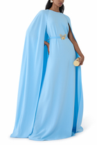 Draped Butterfly Gown