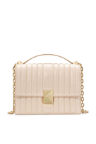 Deco Quilted Chain Shoulder Bag