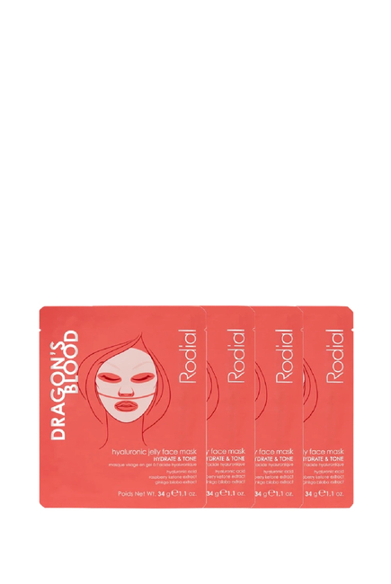 Dragon's Blood Hyaluronic Jelly Face Mask Pack of 4