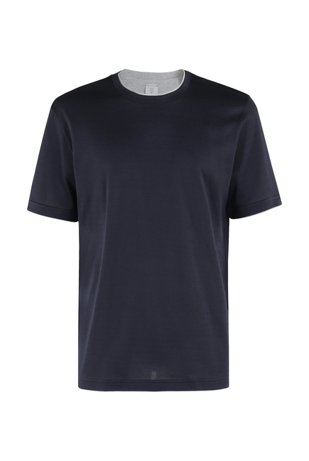 Crew Neck Cotton Jersey T-Shirt