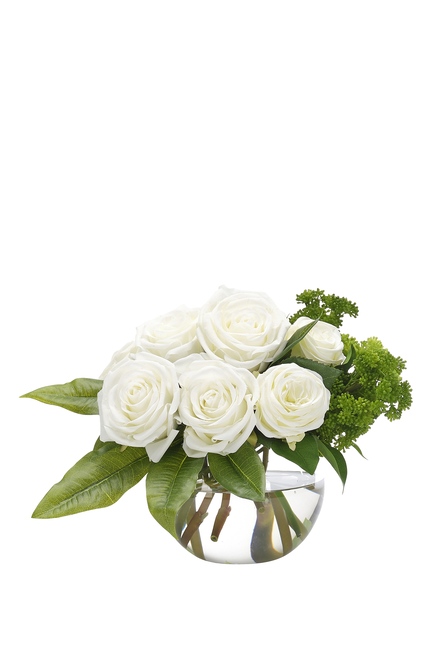 Rose in Round Vase