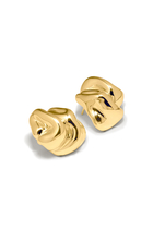 Knoll Earrings, Recycled Sterling Silver Plated in 18ct Yellow Gold Vermeil
