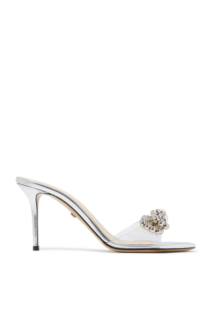 Double Bow Embellished 85 Sandals