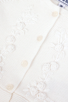 Kids Rose Embroidered Cardigan