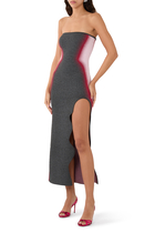 Anna Reflective Wavy Asymmetric Dress
