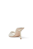Nicole Mesh Embellished 80 Mules