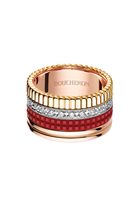 Quatre Red Edition Ring, 18k Mix Gold