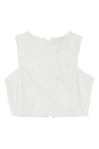 Broderie Crop Top