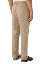 Linen Drawstring Trousers