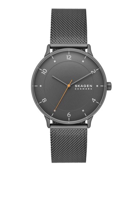 Riis Three-Hand Stainless Steel Mesh Watch