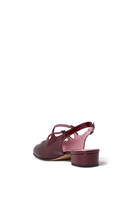 Pêche Patent Leather Slingback Mary Janes