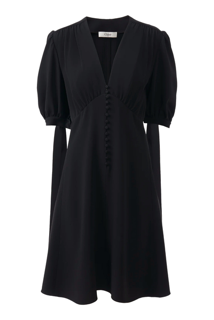 A-Line Crepe Dress