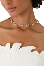 Crystal Bows Necklace