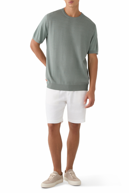 Crew Neck Knitted T-Shirt