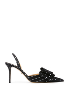 Le Cadeau 85 Polka Dot Slingback Pumps