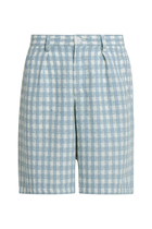 Plaid Pleated Shorts
