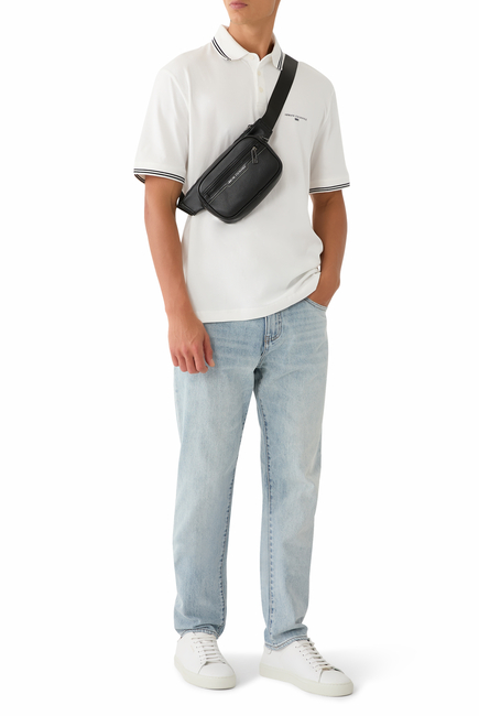 Logo Half-Button Polo Shirt