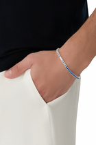Viola Tennis Bracelet, Sterling Silver & Cubic Zirconia Crystals 