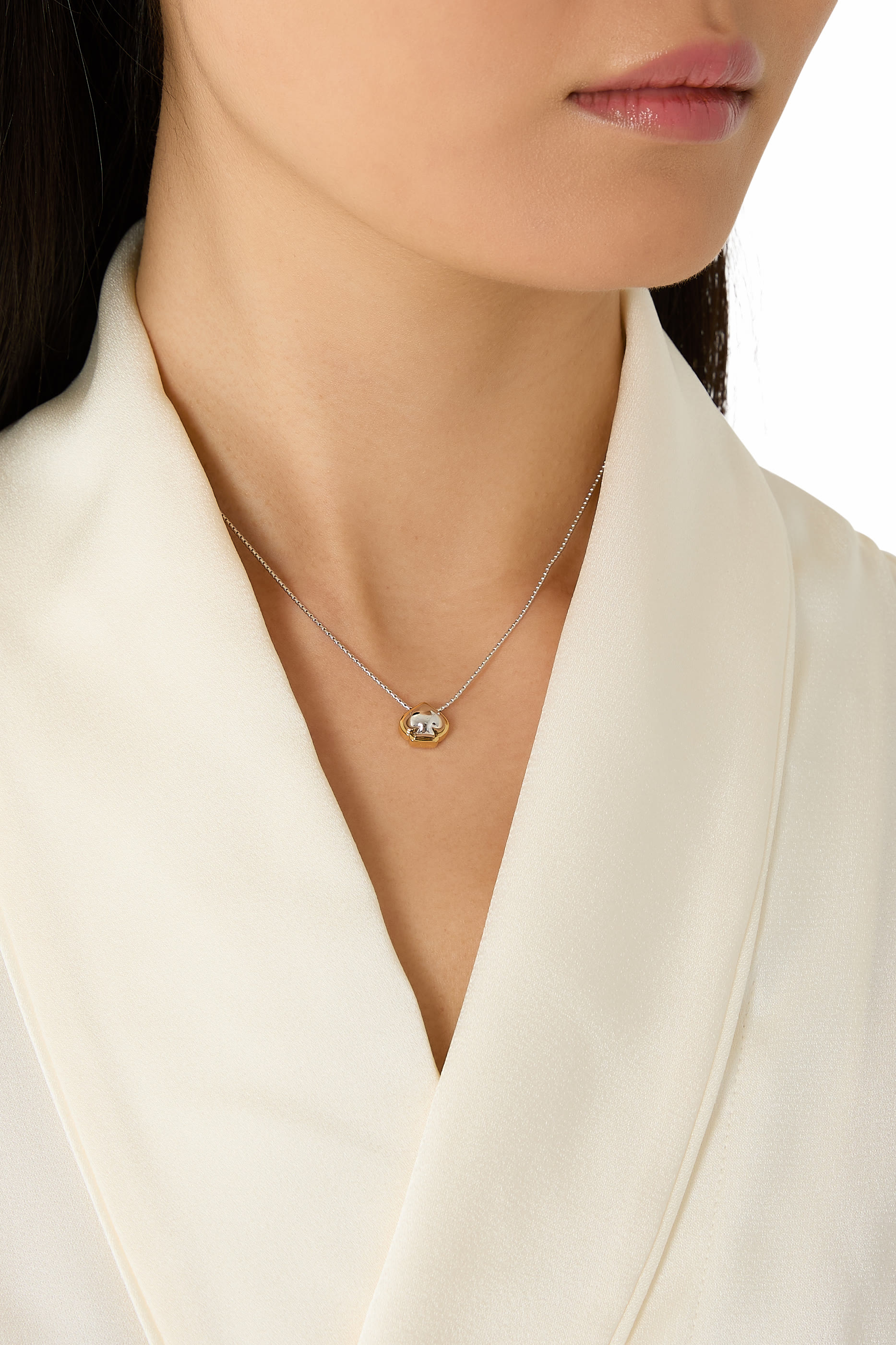 Sculpted Spade Pendant