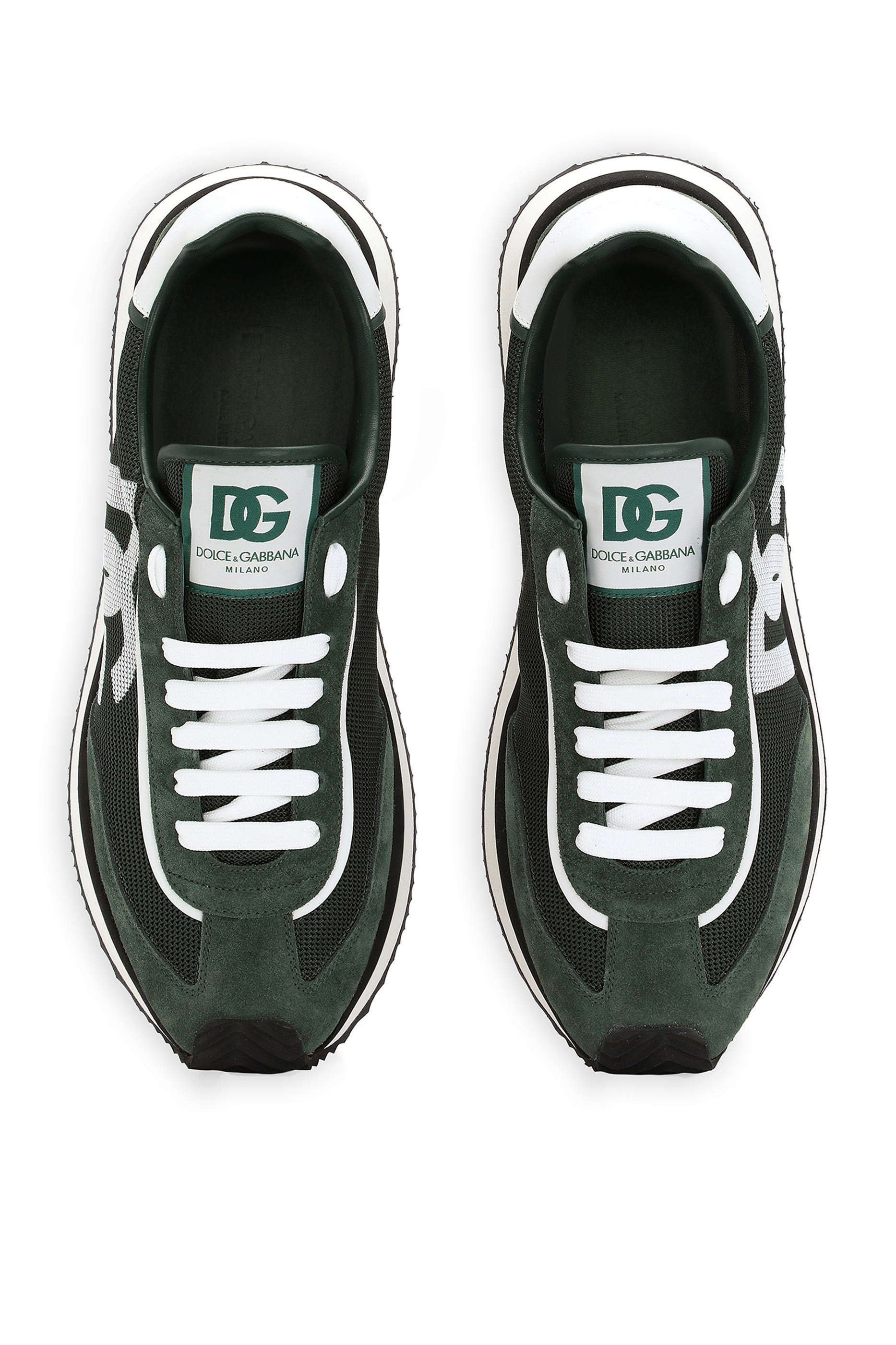  Mixed-Material DG Cushion Sneakers