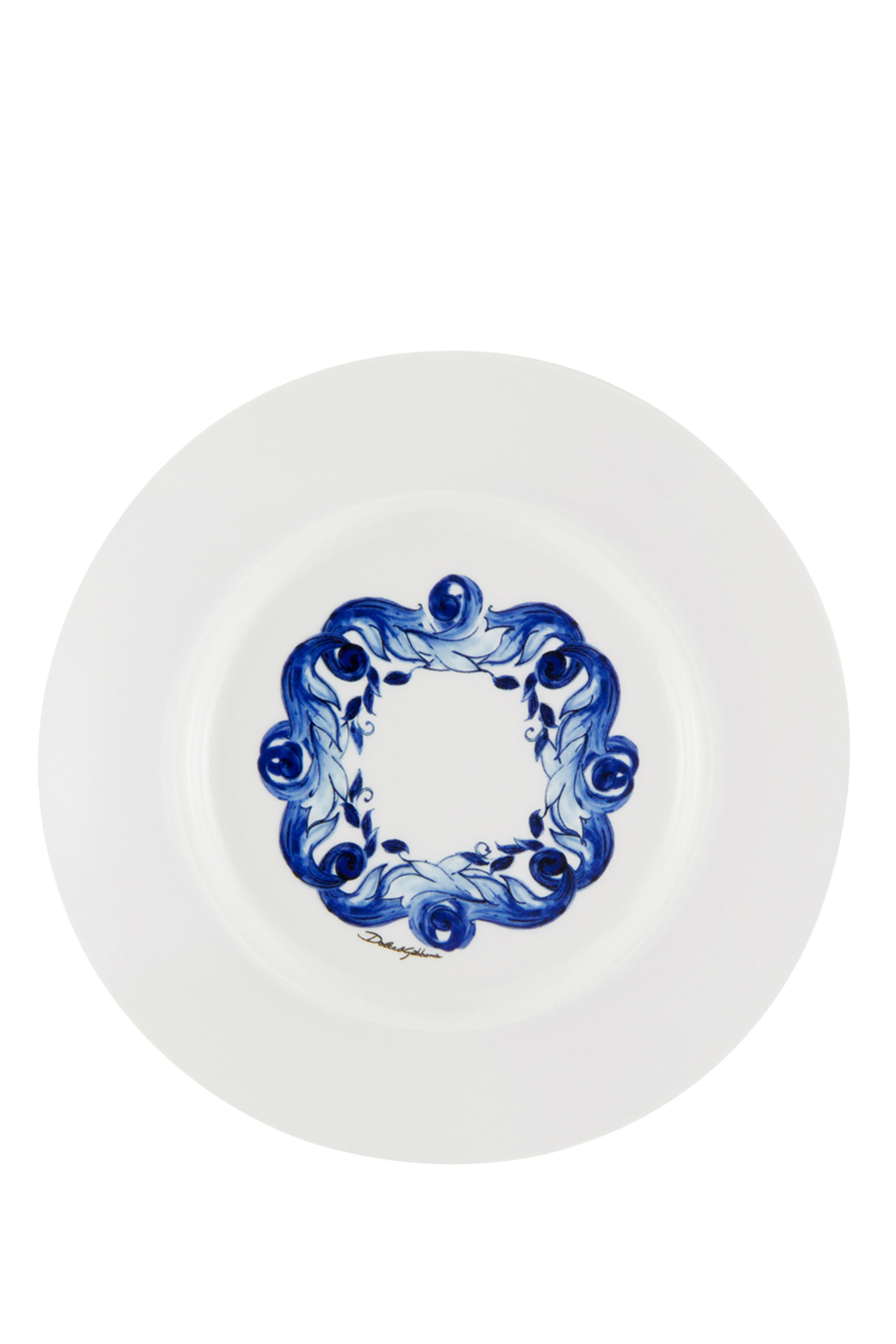 Blu Mediterraneo Fiore Foglie Bread Plates, Set of 2