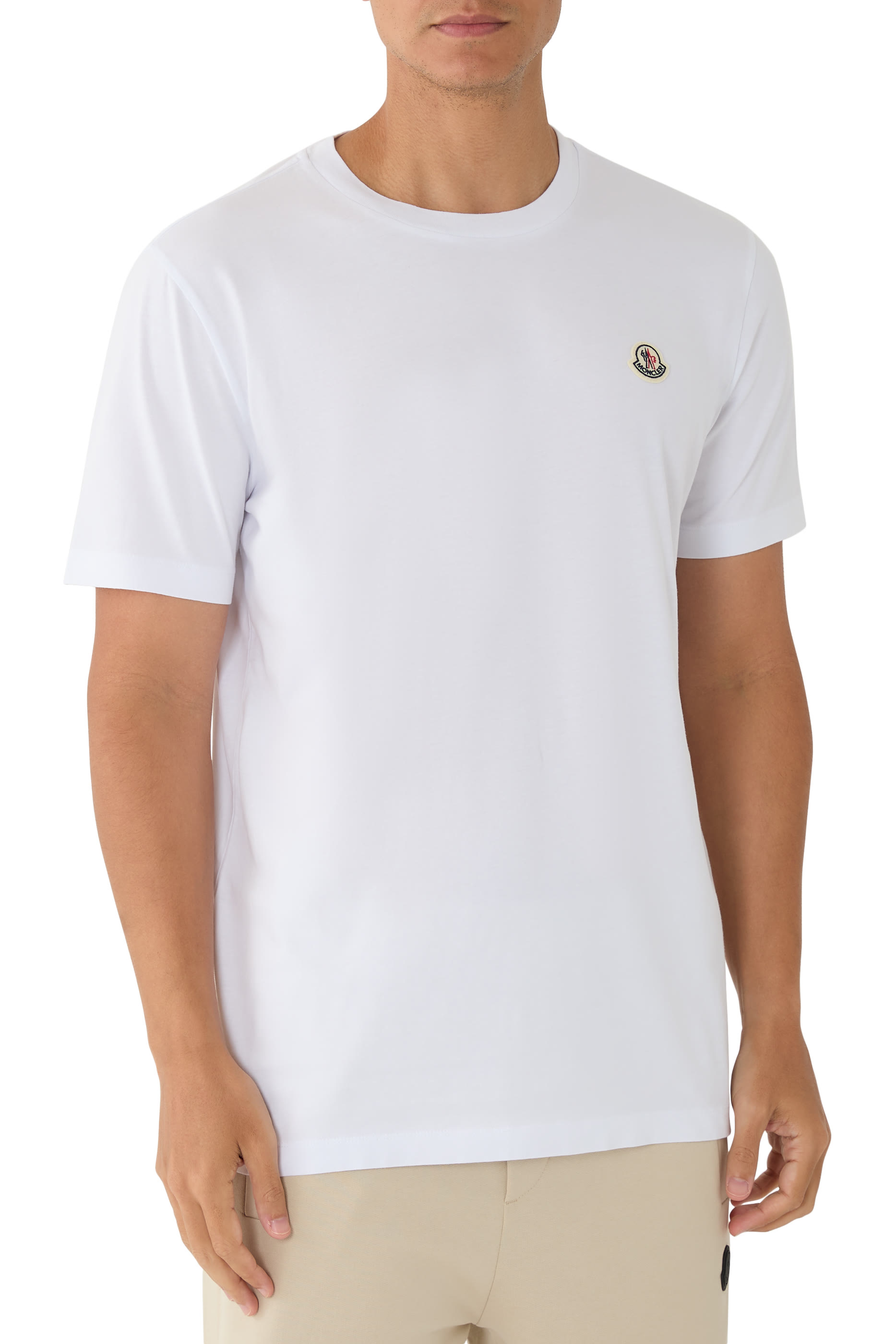  Logo Patch Cotton T-Shirt - Pack of 3 