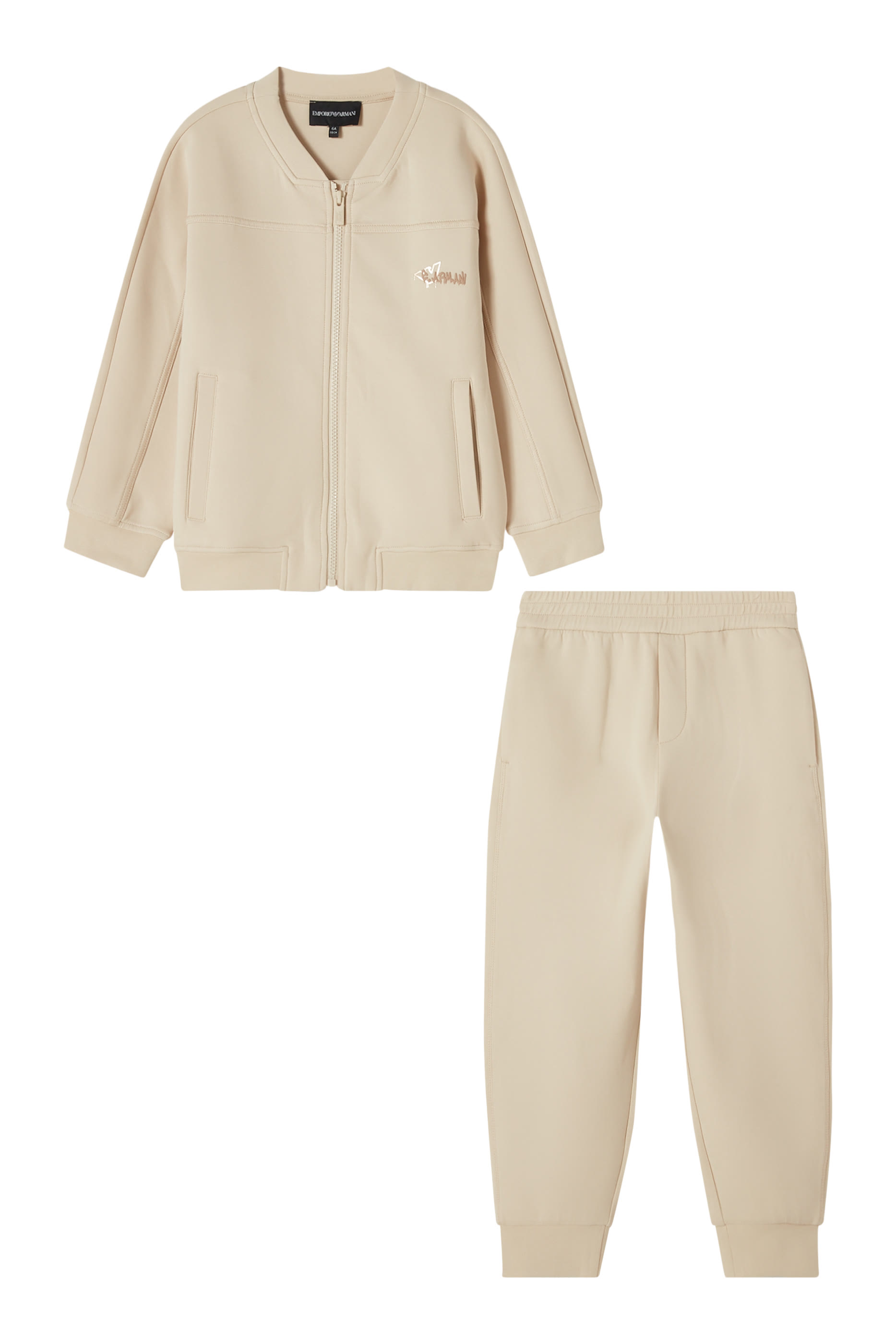 Kids Logo Zip-Up Tracksuit Set