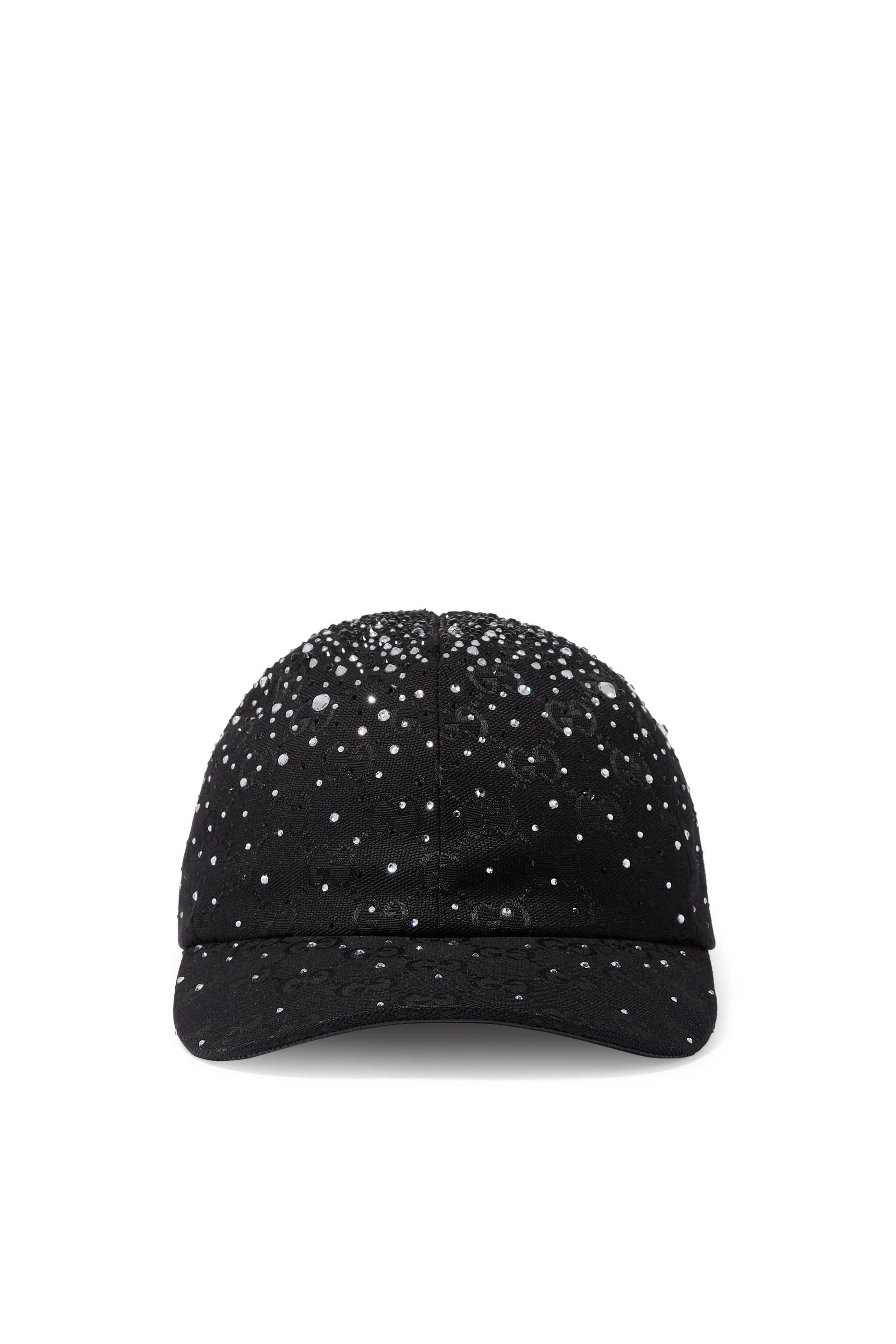GG Canvas Baseball Hat with Crystals
