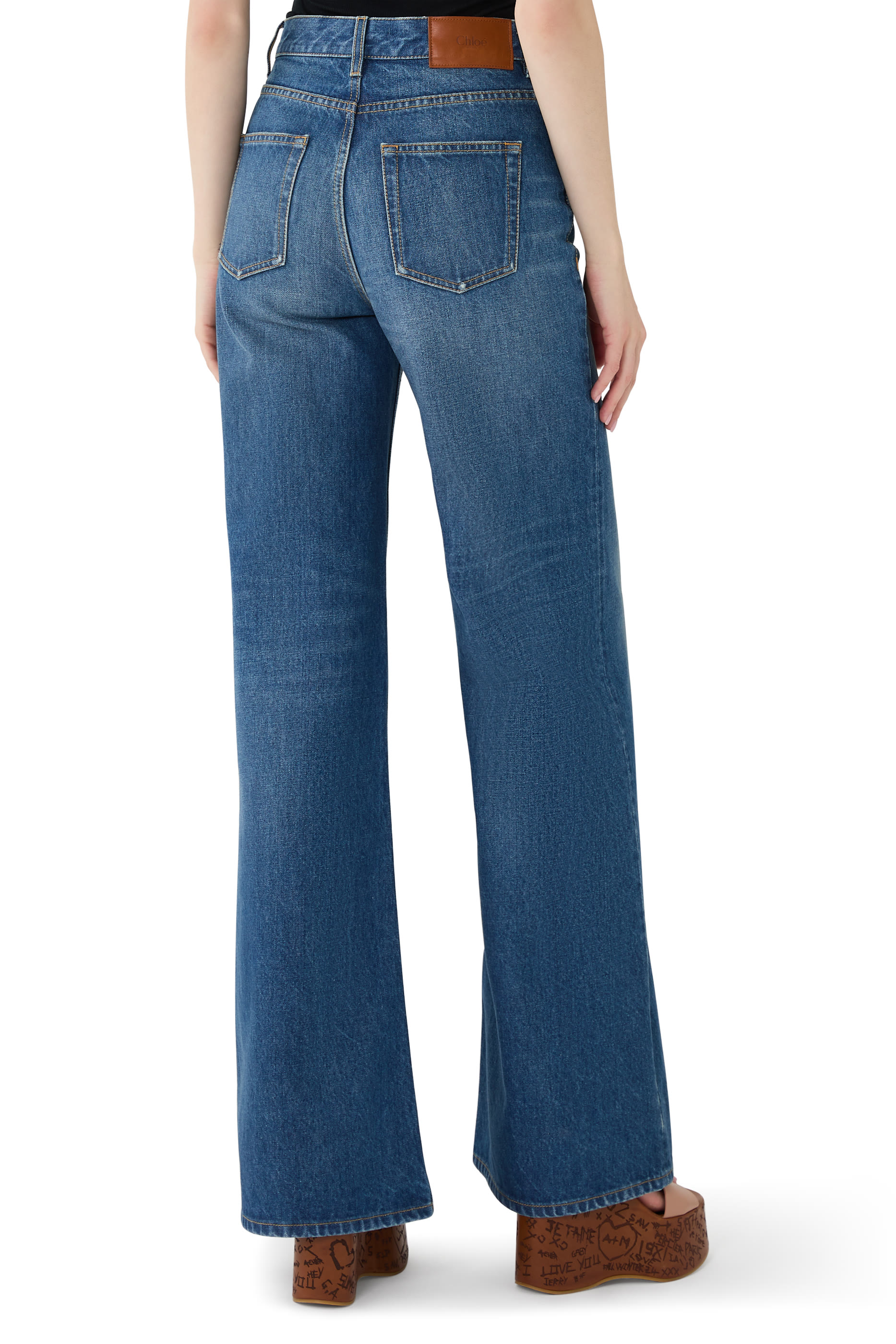  High-Rise Flare Jeans