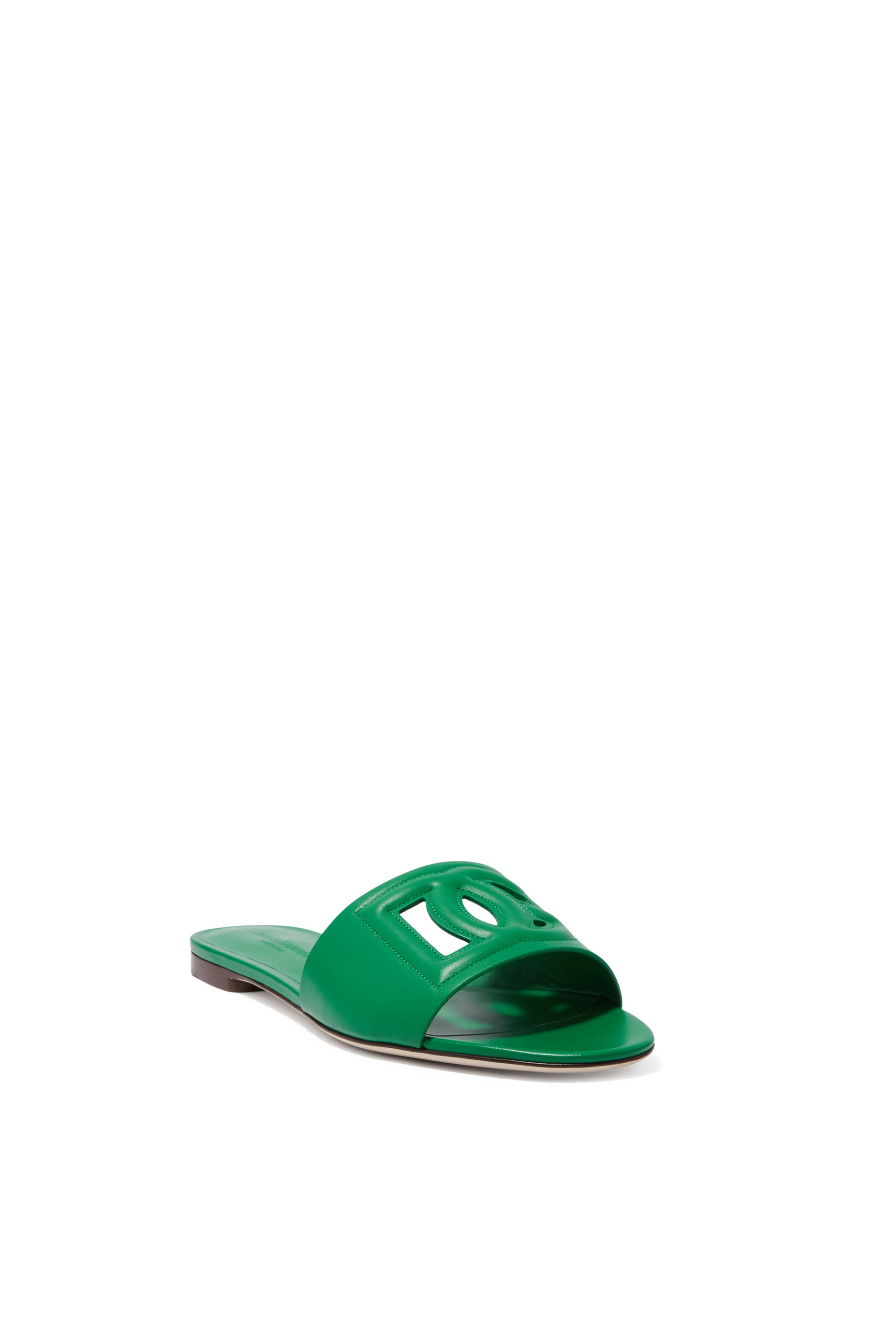 Calfskin Slides with DG Logo