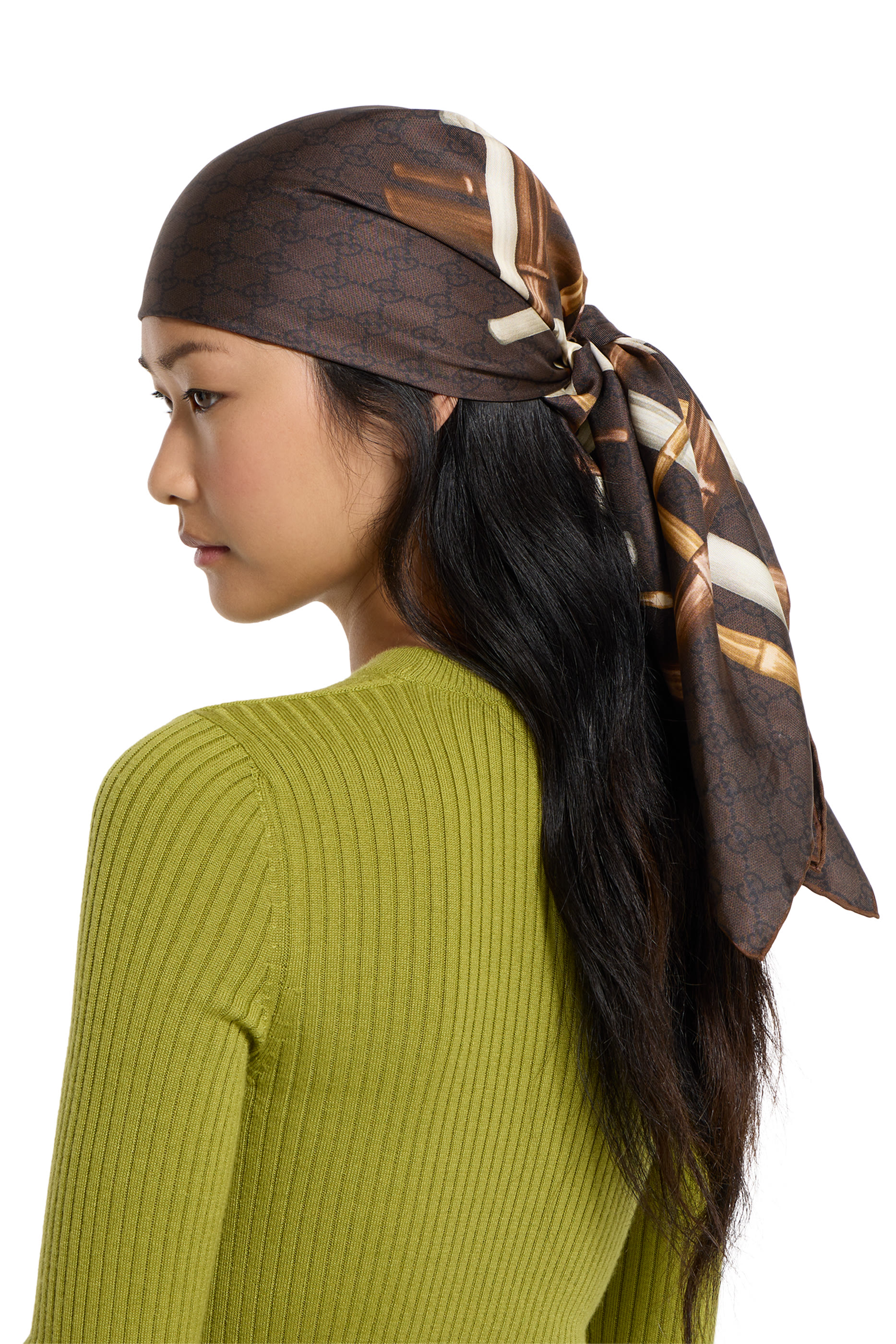 Printed Silk Twill Carr&eacute;