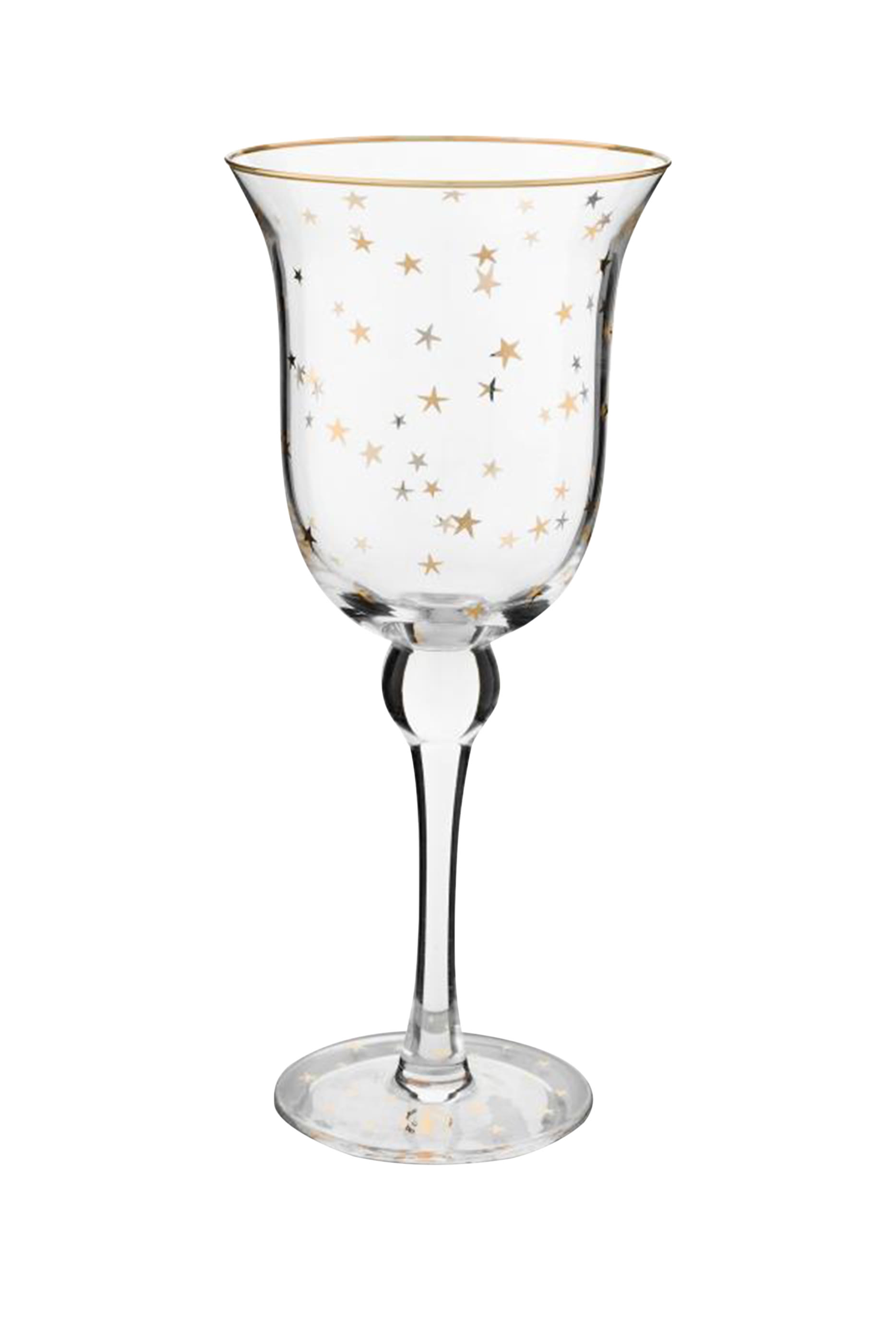 Stars Gold Drink Glass
